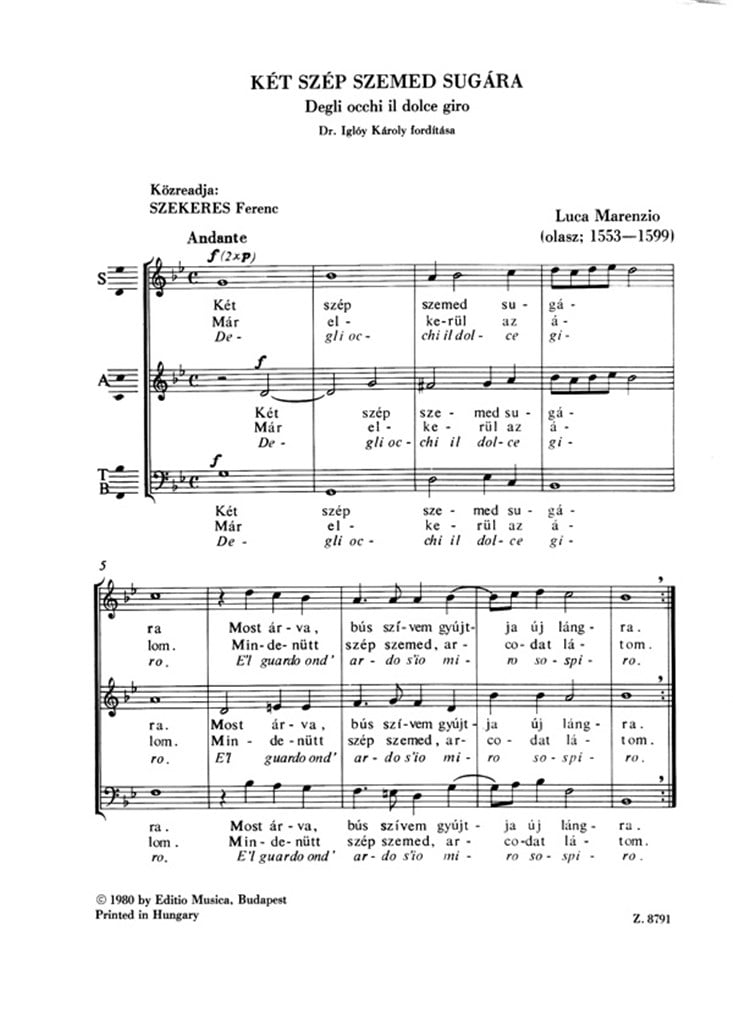 Old Masters' Mixed Choruses V32